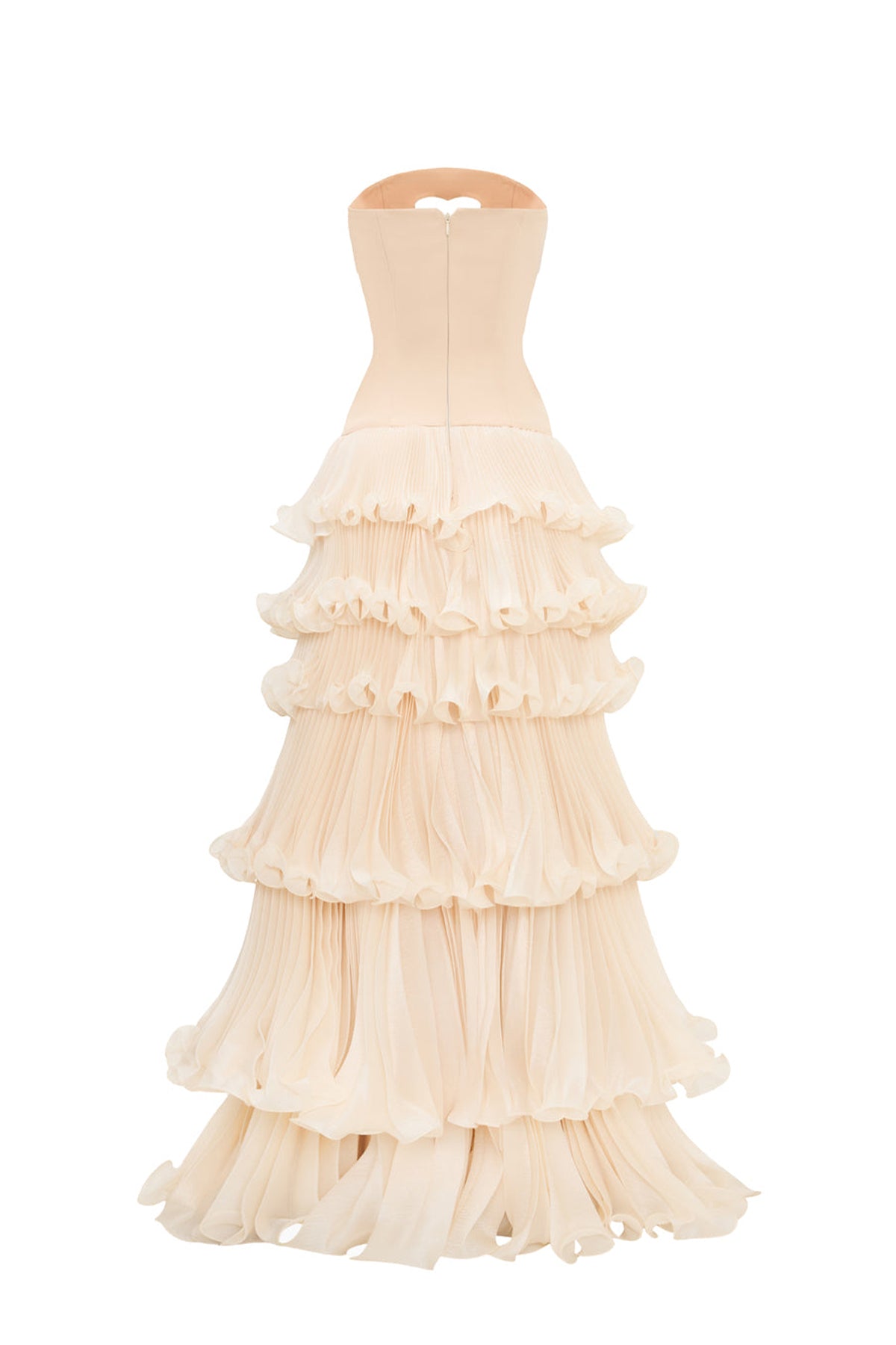 Eternal Bloom Straight Across Pleated Maxi Dress