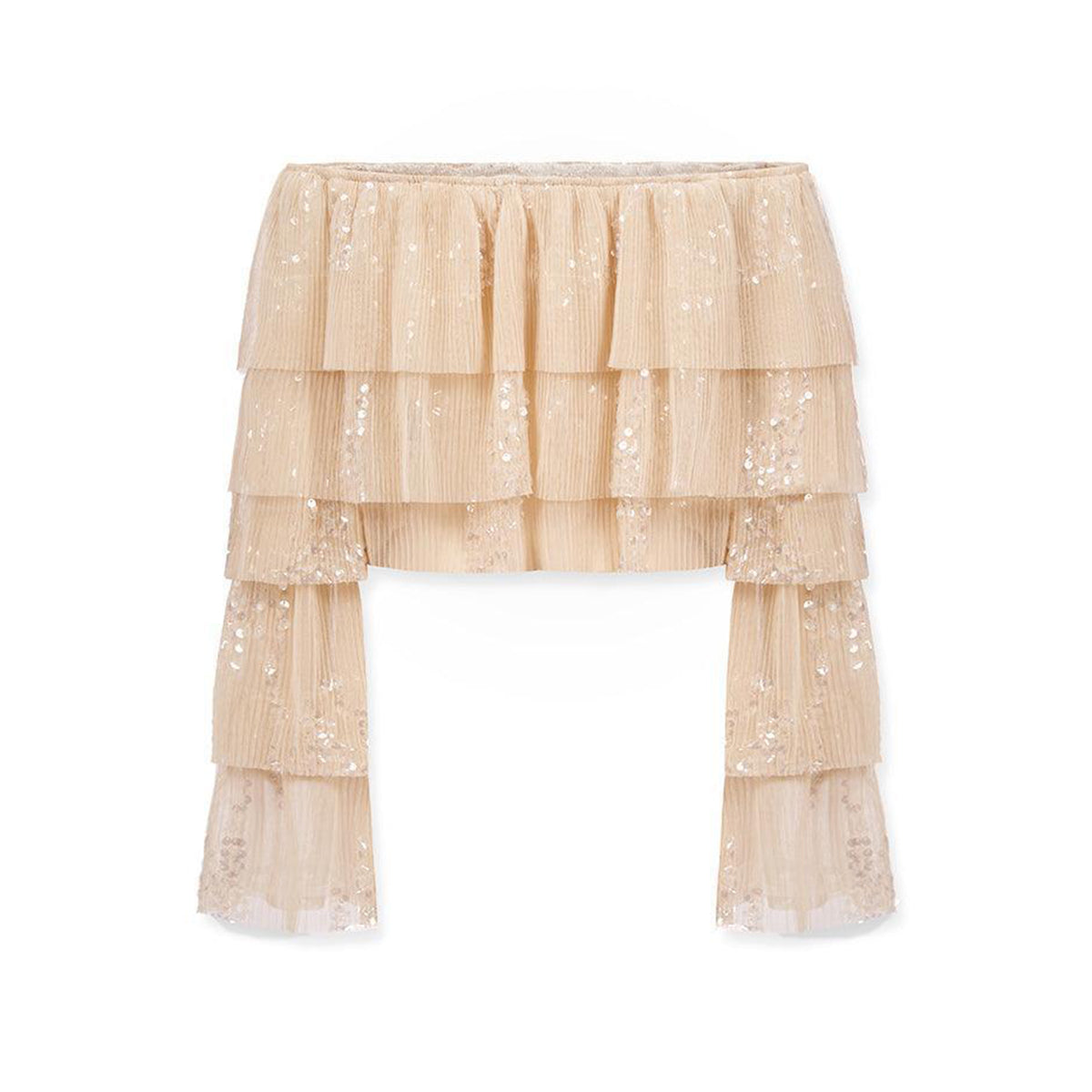 Freya Layered Off-Shoulder Tulle Top
