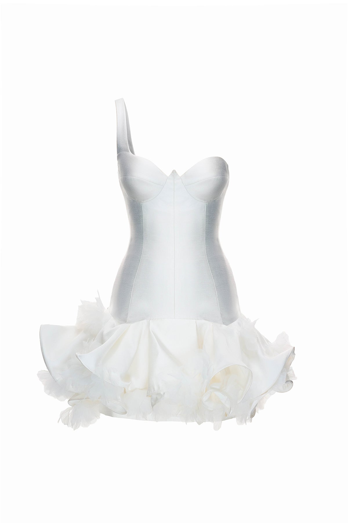 Blossom Bustier Puffy Mini Dress