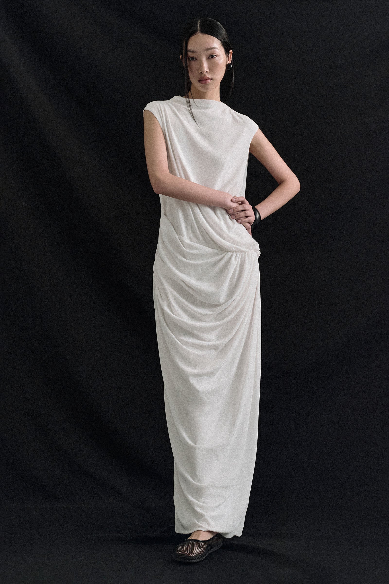Mel High Neck Maxi Dress
