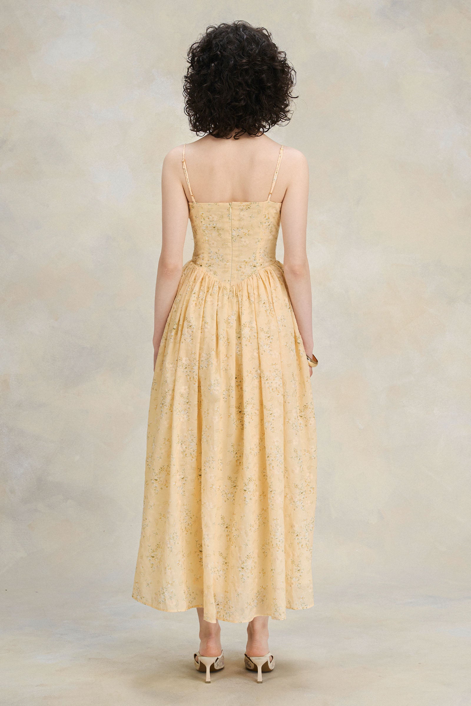 Dahlia Square Neck Midi Dress