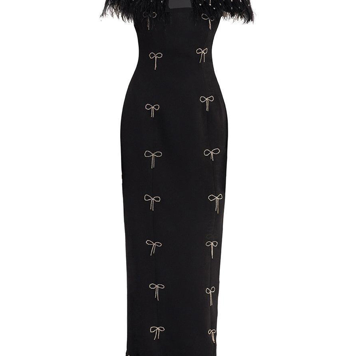 Rylie Sheath Feather Twill Floor Length Set