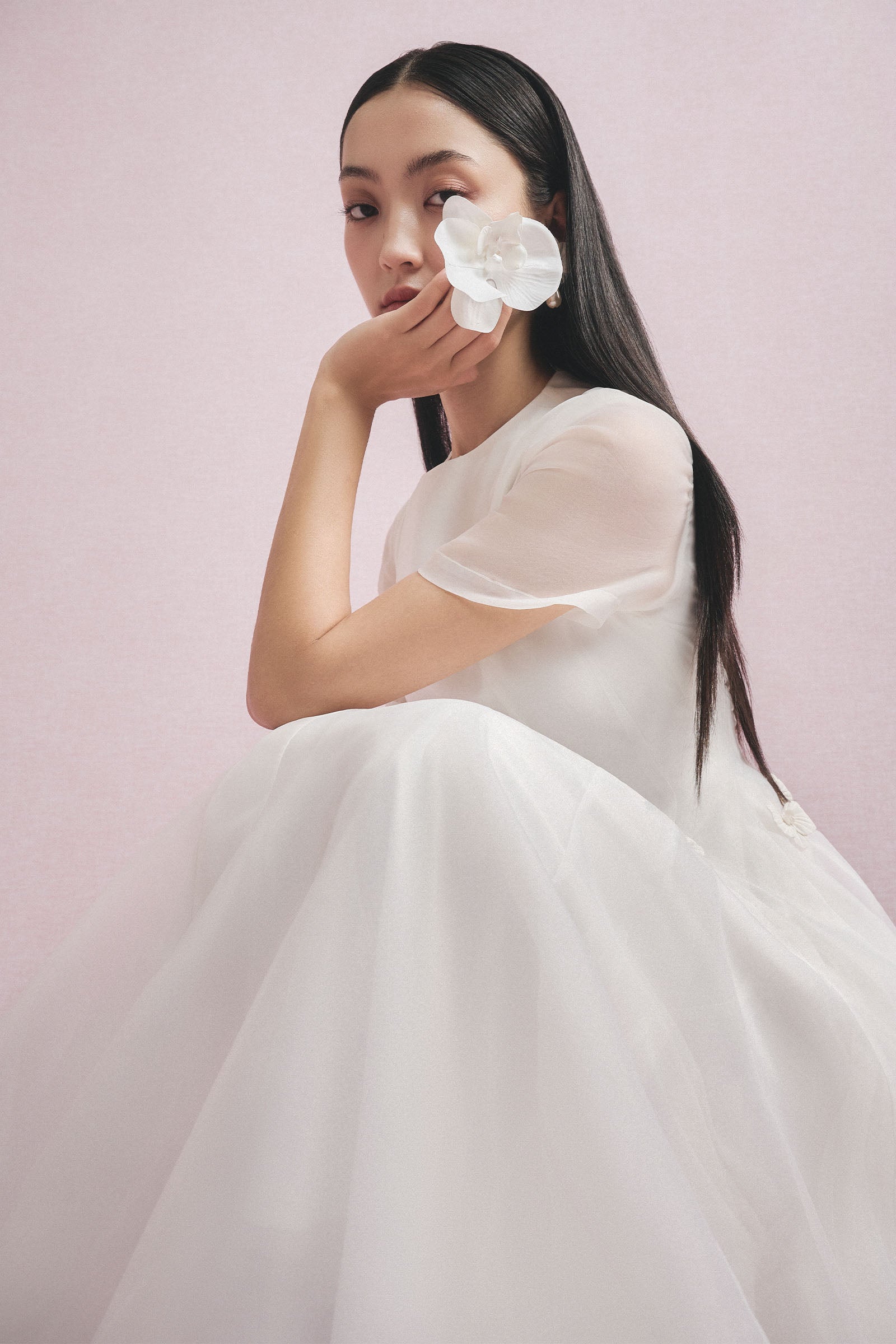 Rision Applique Midi Dress