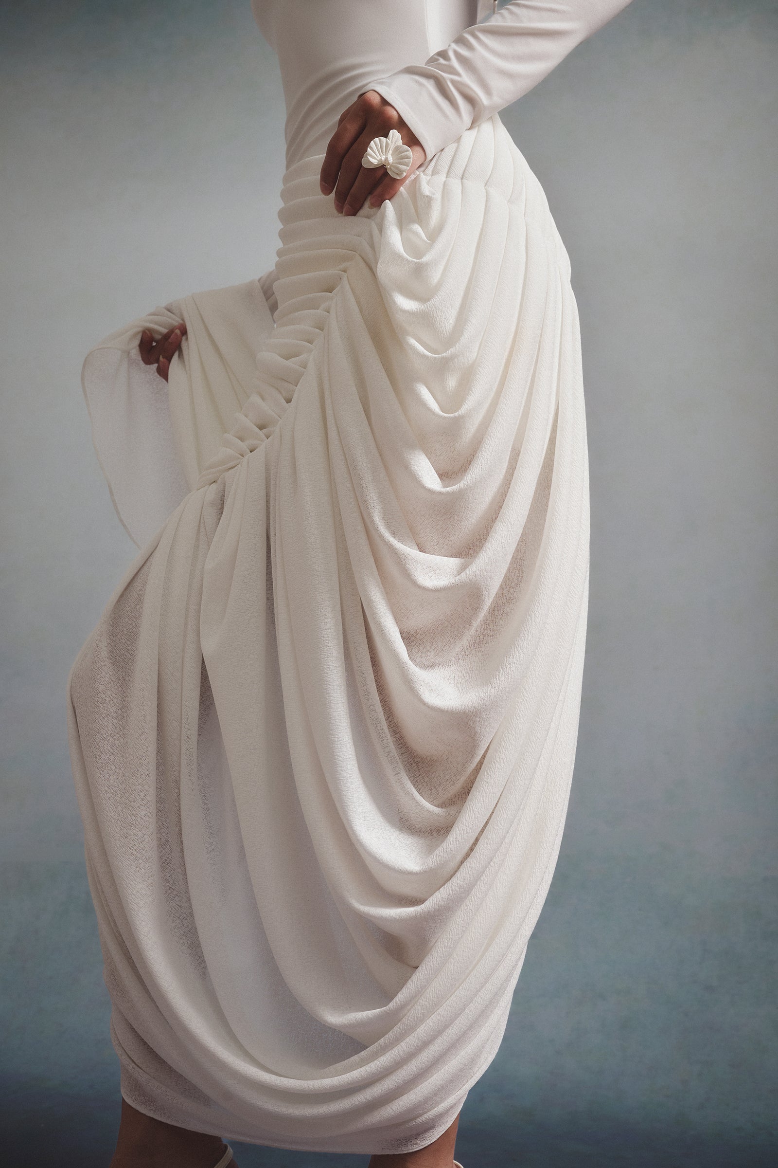 Clair Draped Maxi Dress