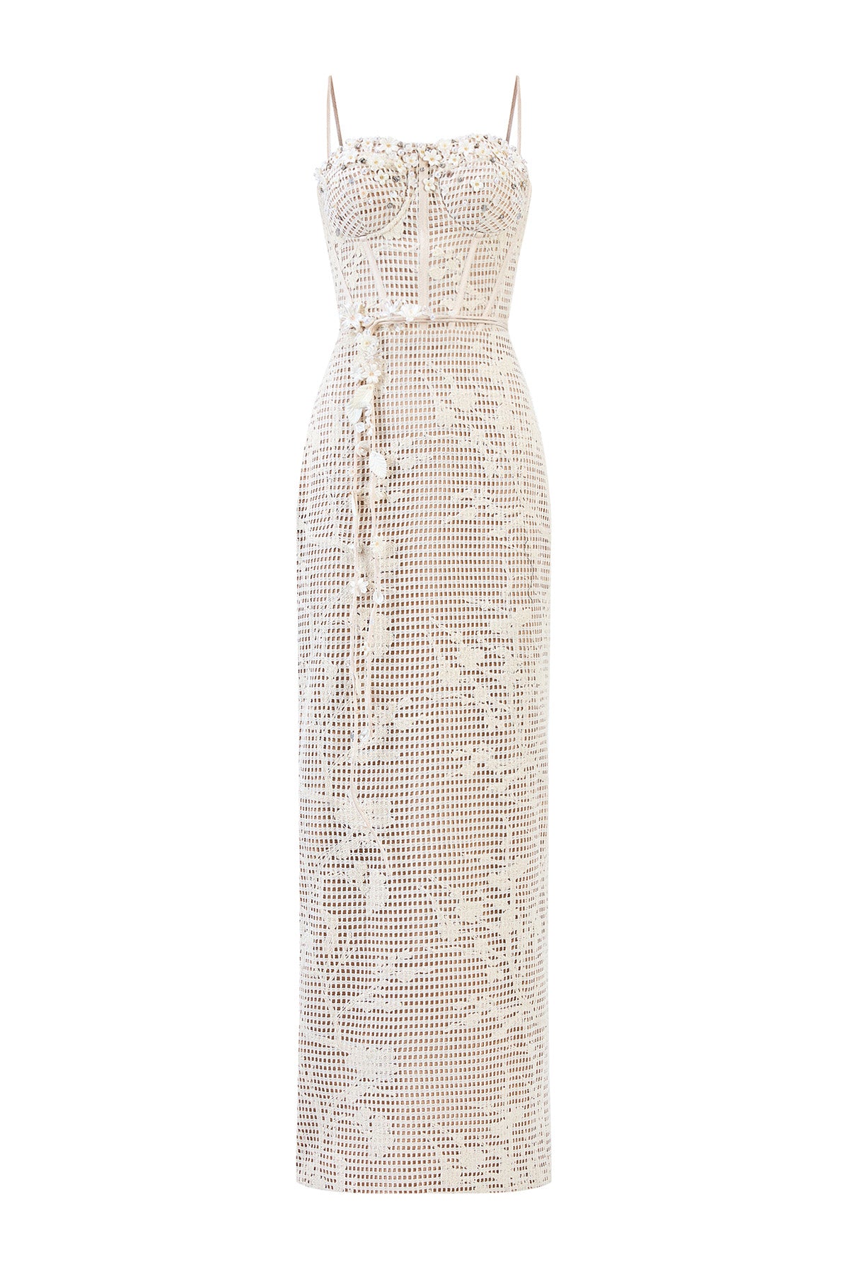 Kalina Sweetheart Maxi Dress Cream / L