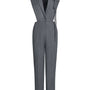 Rhodes Straight Slim Leg Felt Ankle Length Jumpsuit