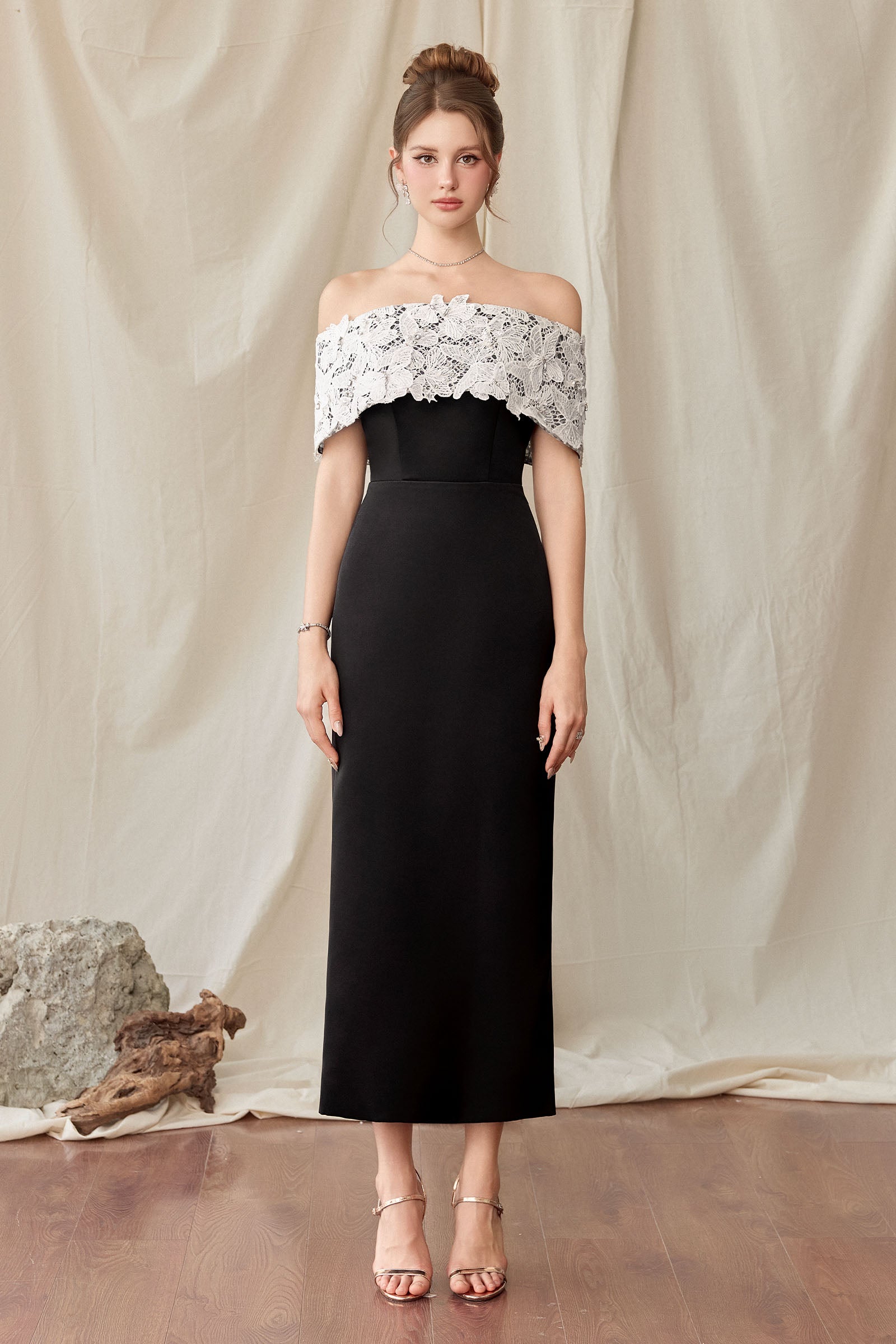 Florentia Off-Shoulder Midi Dress