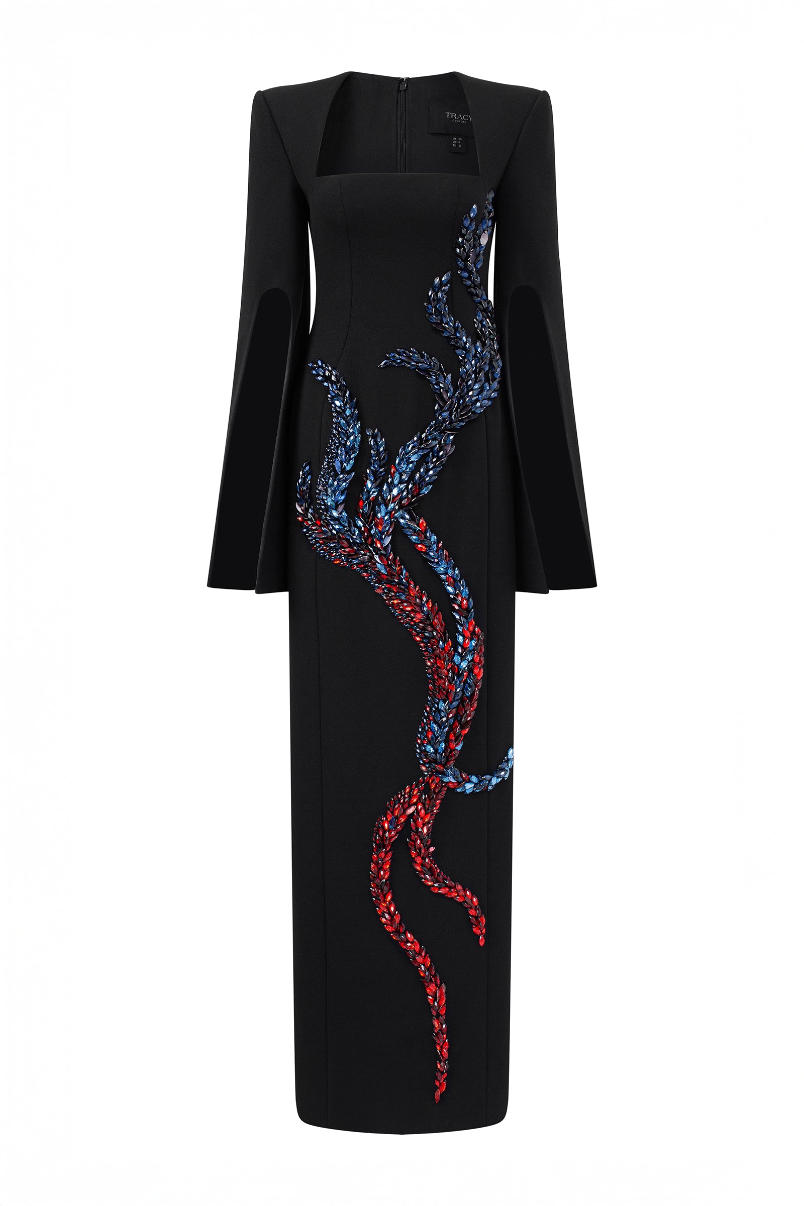 Iris Trapeze Neck Maxi Dress