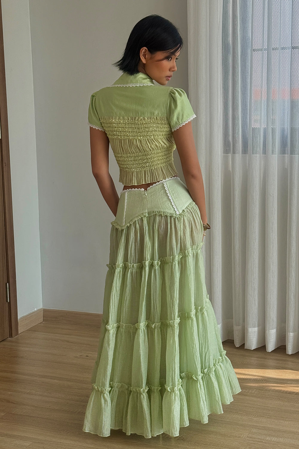 Wetsy Shirring Skirt