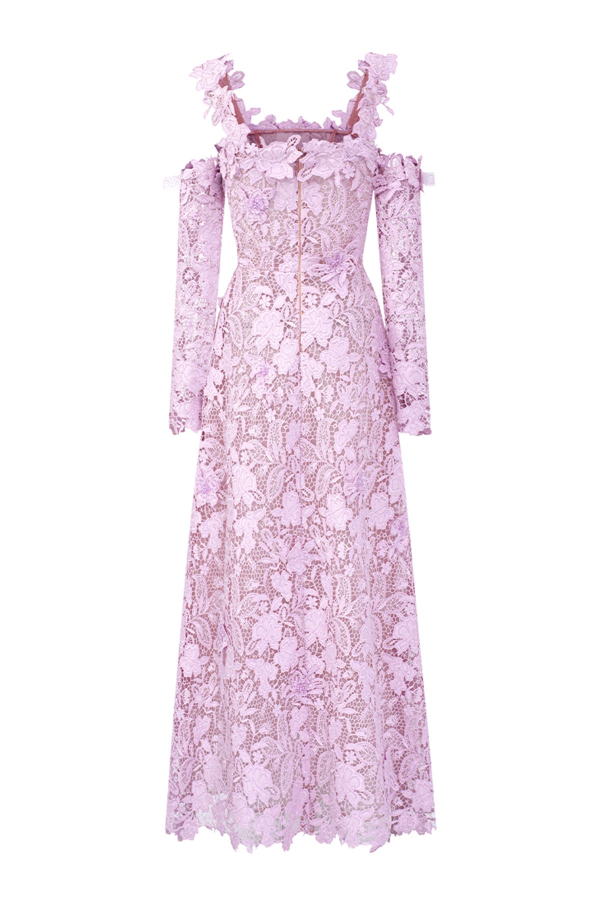 Zina Cold Shoulder Sleeve Maxi Dress