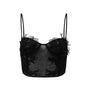 Pearl Bodycon See-Through Tulle Top