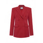 Kendra Straight Flap Pocket Twill Blazer