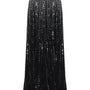 Sapphire A-line Stone Chiffon Floor Length Skirt