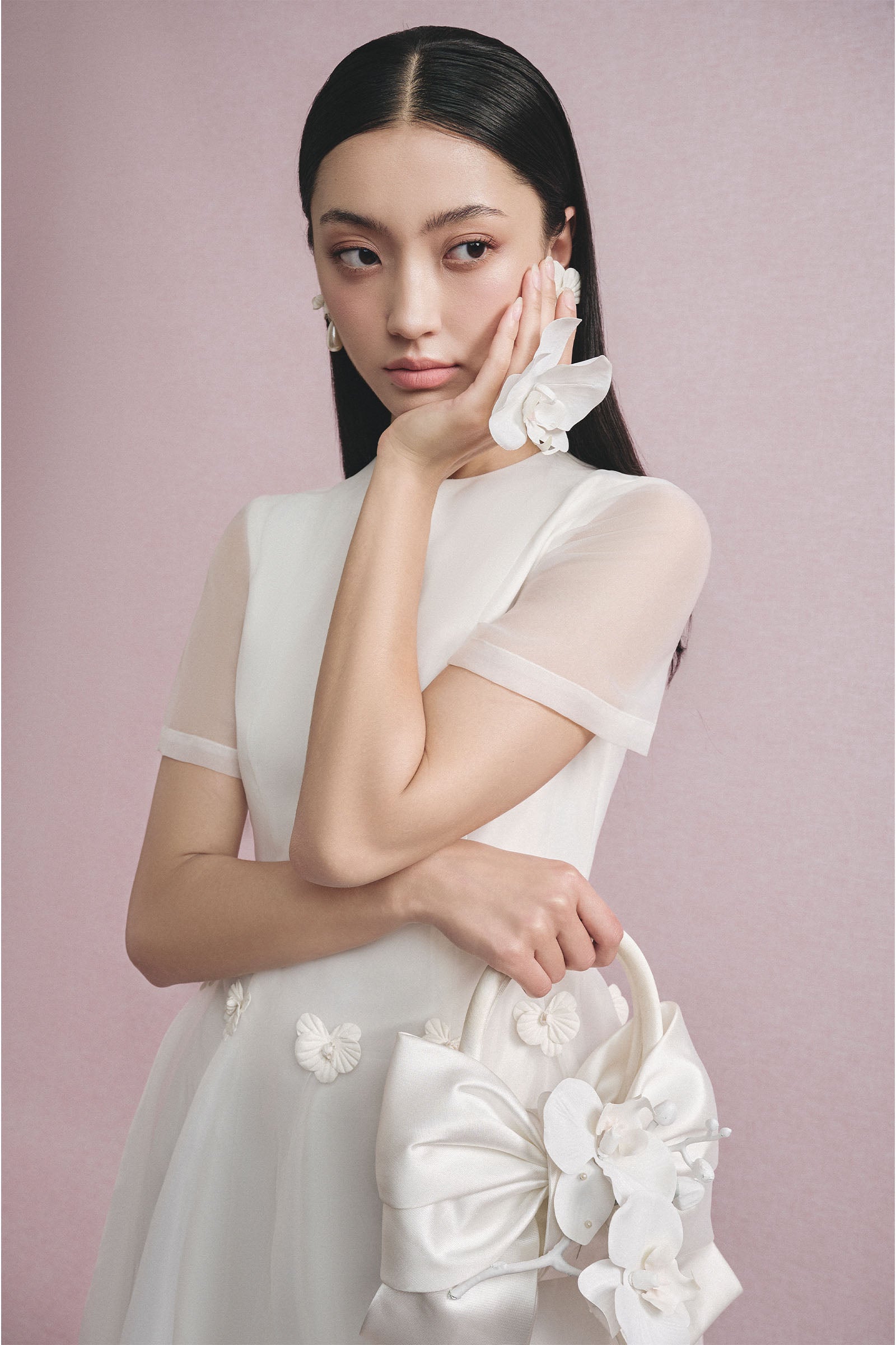 Rision Applique Midi Dress