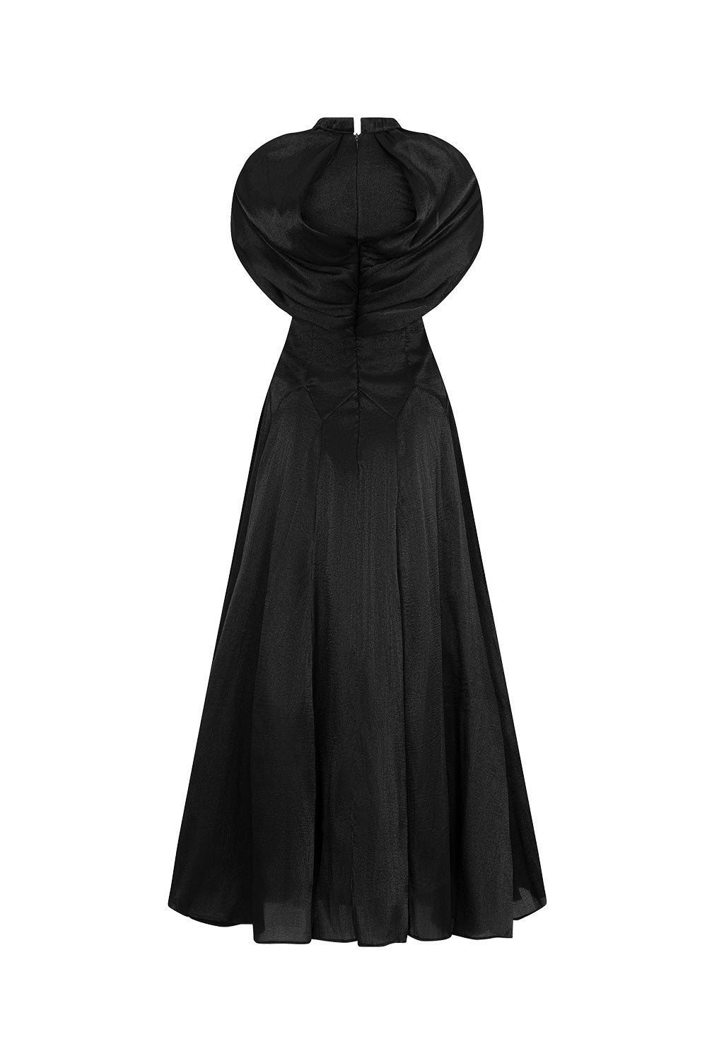 Alexandra A-line Cape Shoulder Polycotton Ankle Length Dress