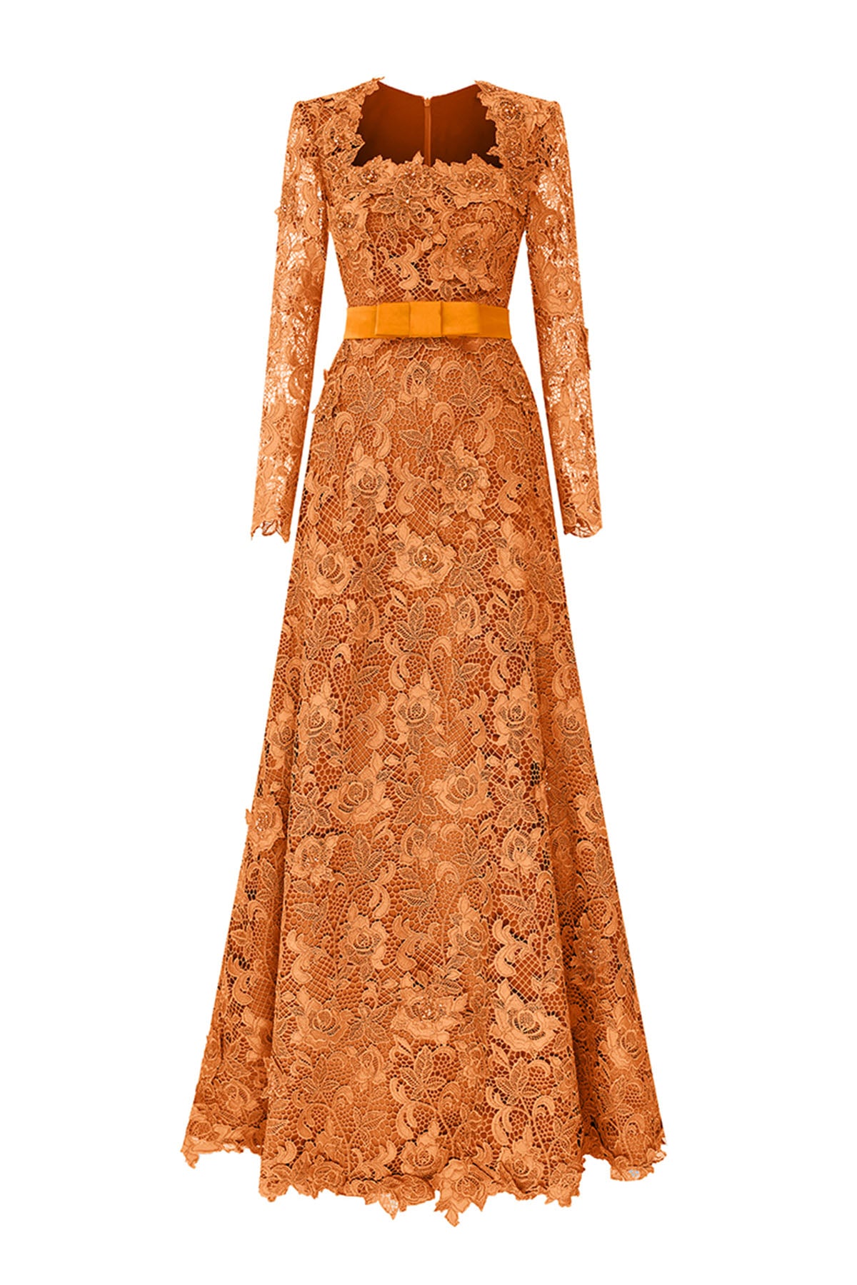 Noémie Trapeze Neck Maxi Dress