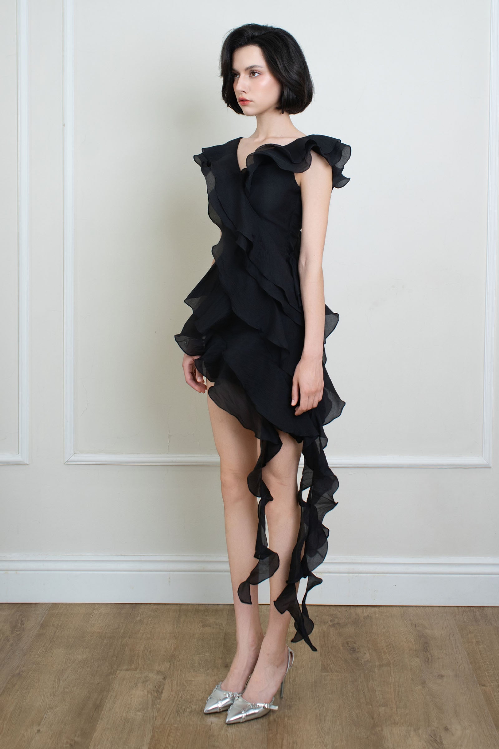 Florette Ruffle Mini Dress