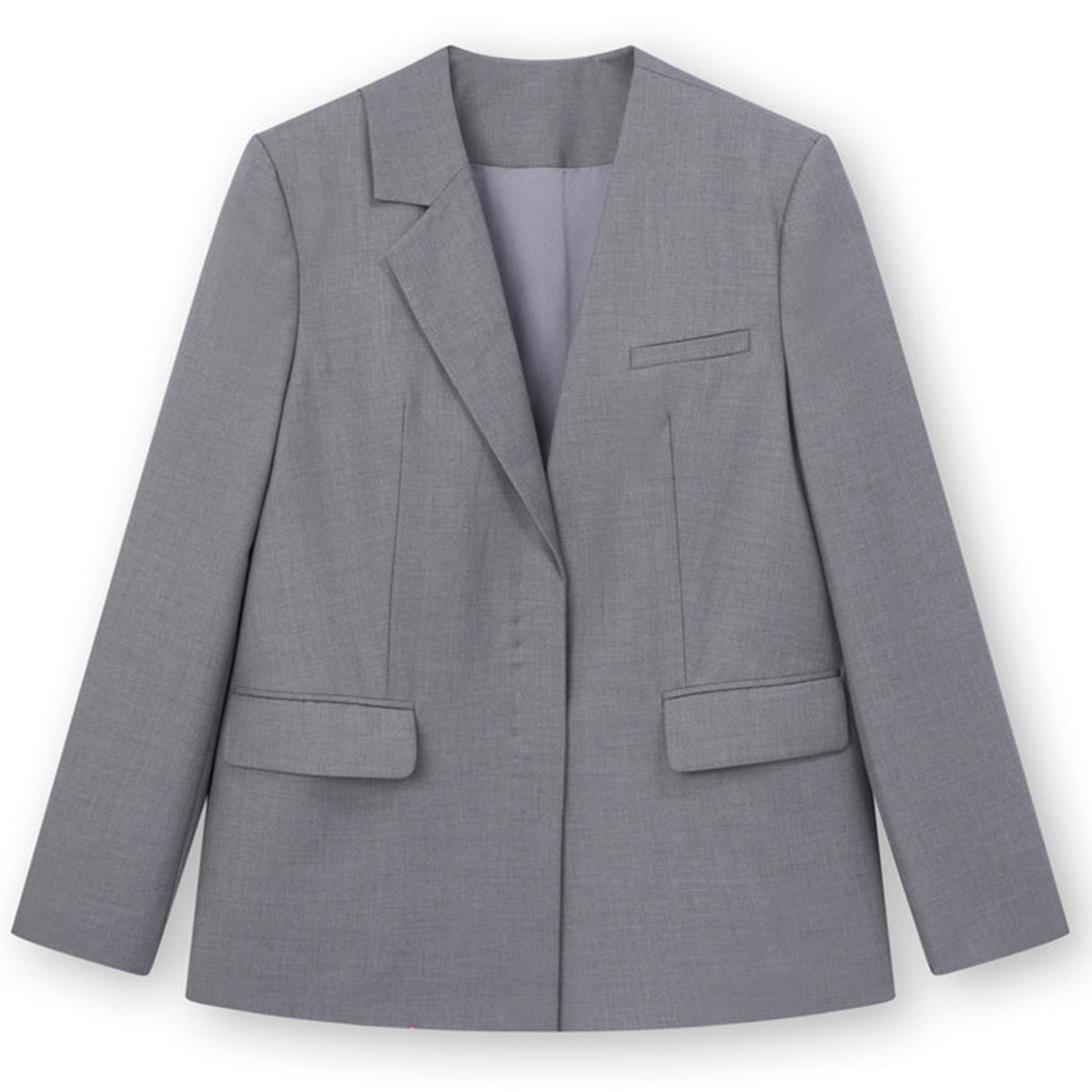 Crimson Straight Bamboo Blazer