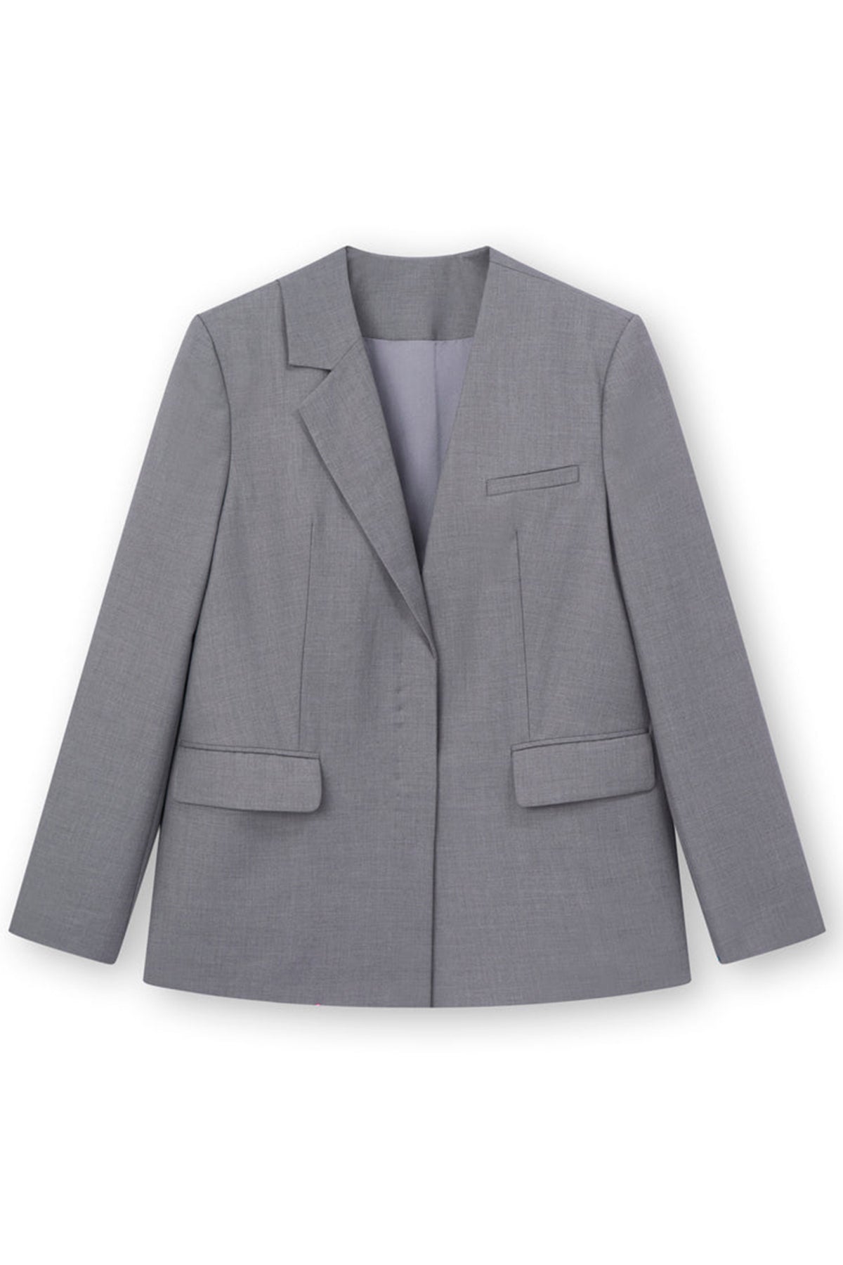 Crimson Straight Bamboo Blazer