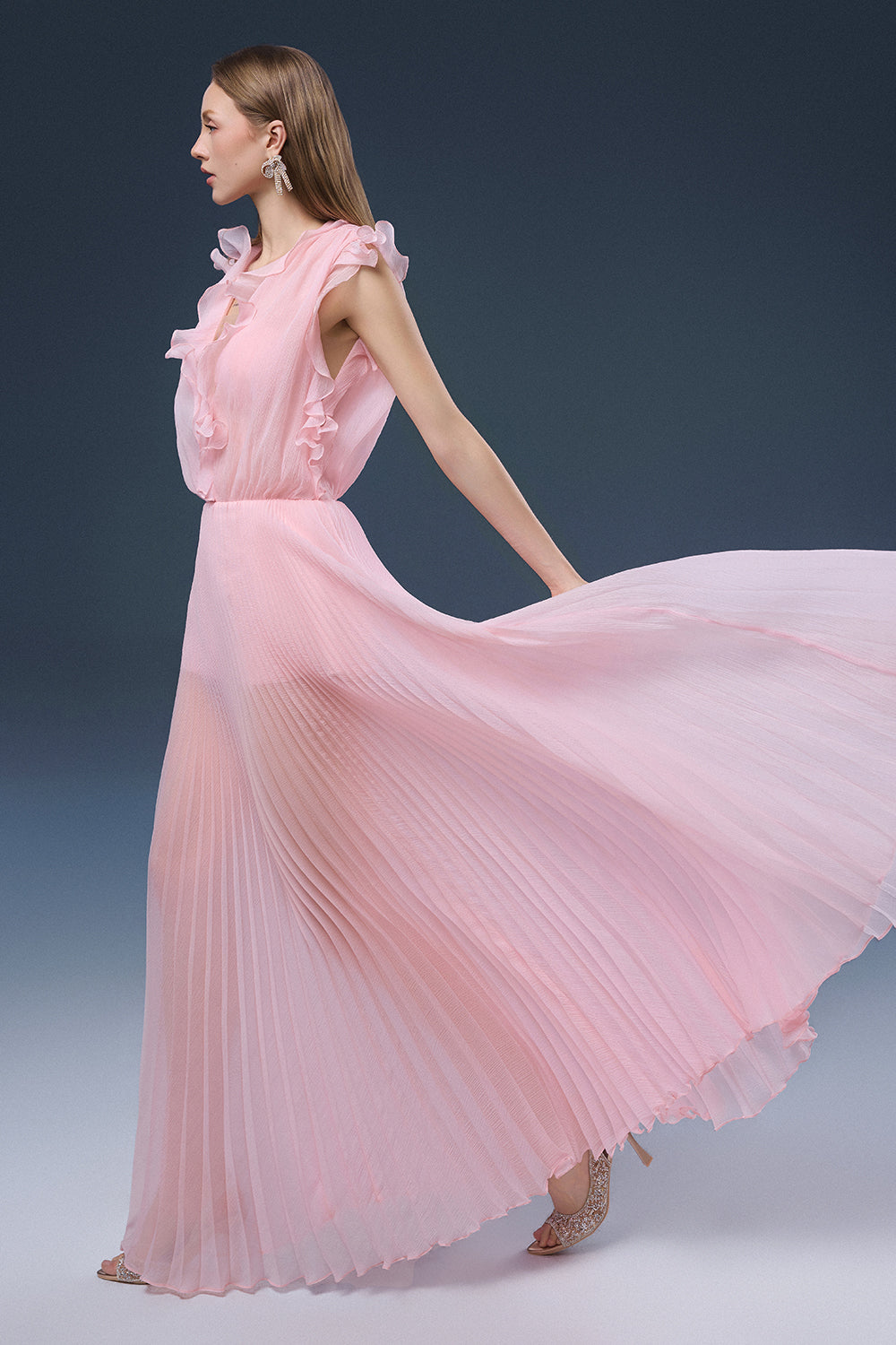 Valencia Ruffle Maxi Dress