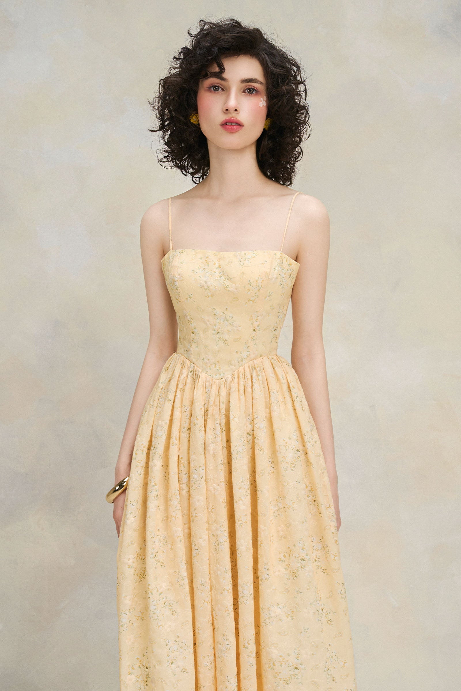 Dahlia Square Neck Midi Dress