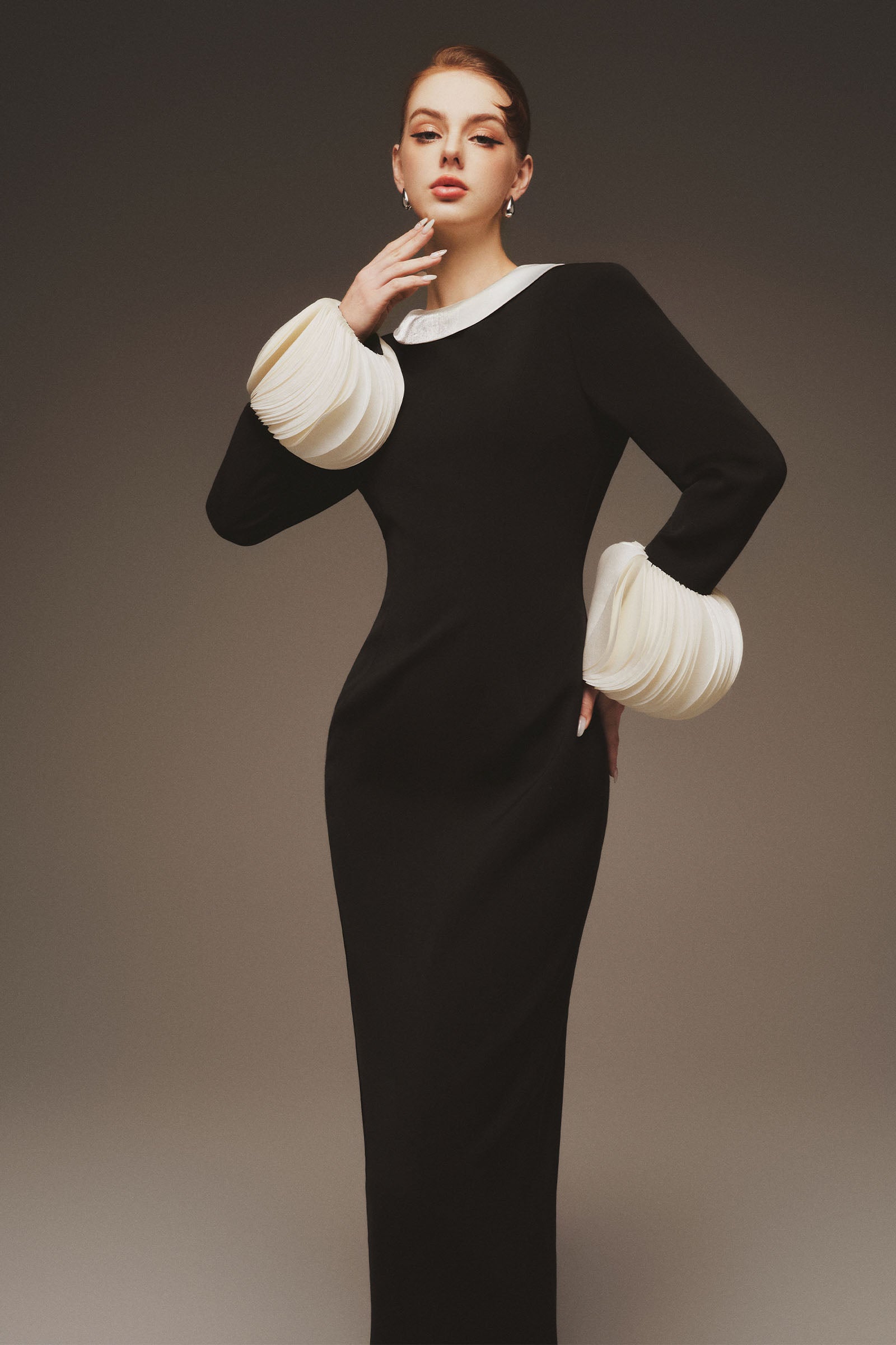 Lorien Cuff Sleeve Maxi Dress