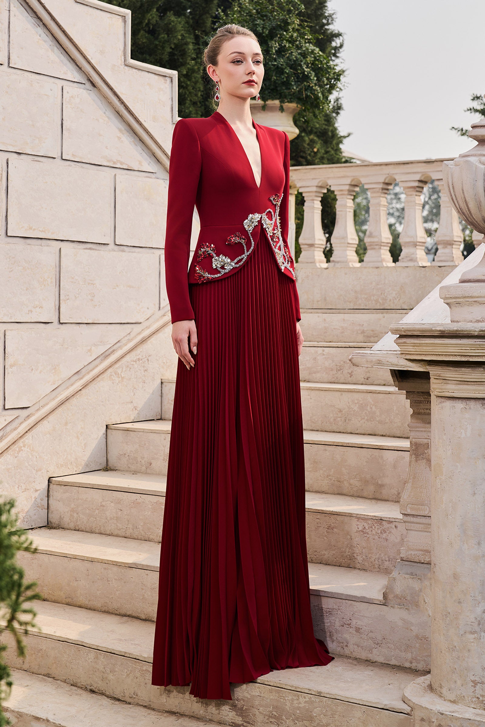 Savannah Pleated Maxi Dress