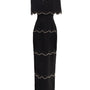 Chaya Sheath Round Neck Mesh Taffeta Floor Length Dress - MEAN BLVD