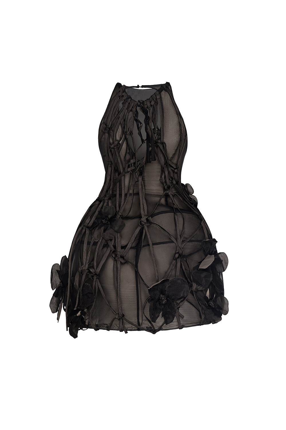 Rosalia A-line Sleeveless Chiffon Mini Dress
