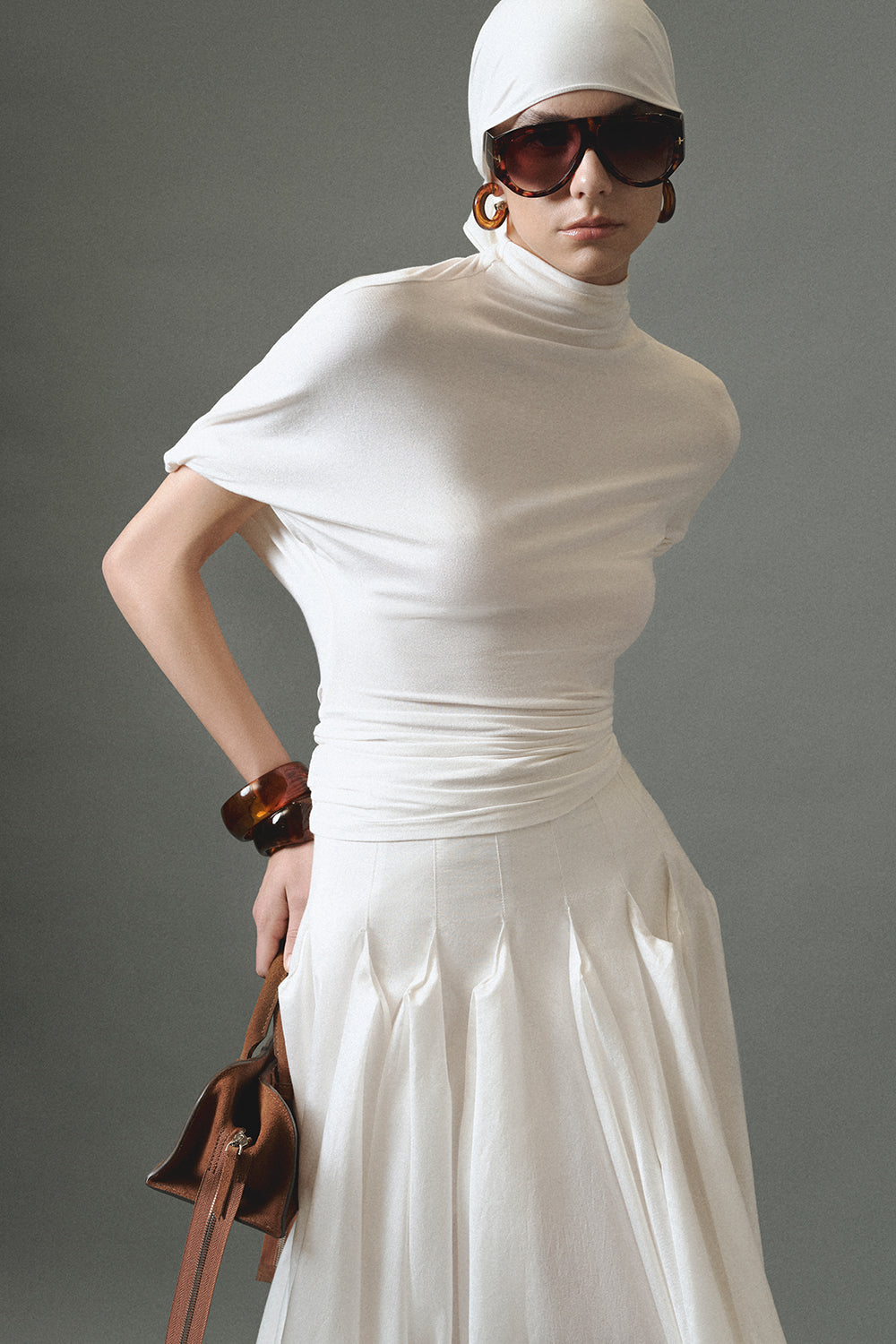 Hanami Pin Tuck Skirt