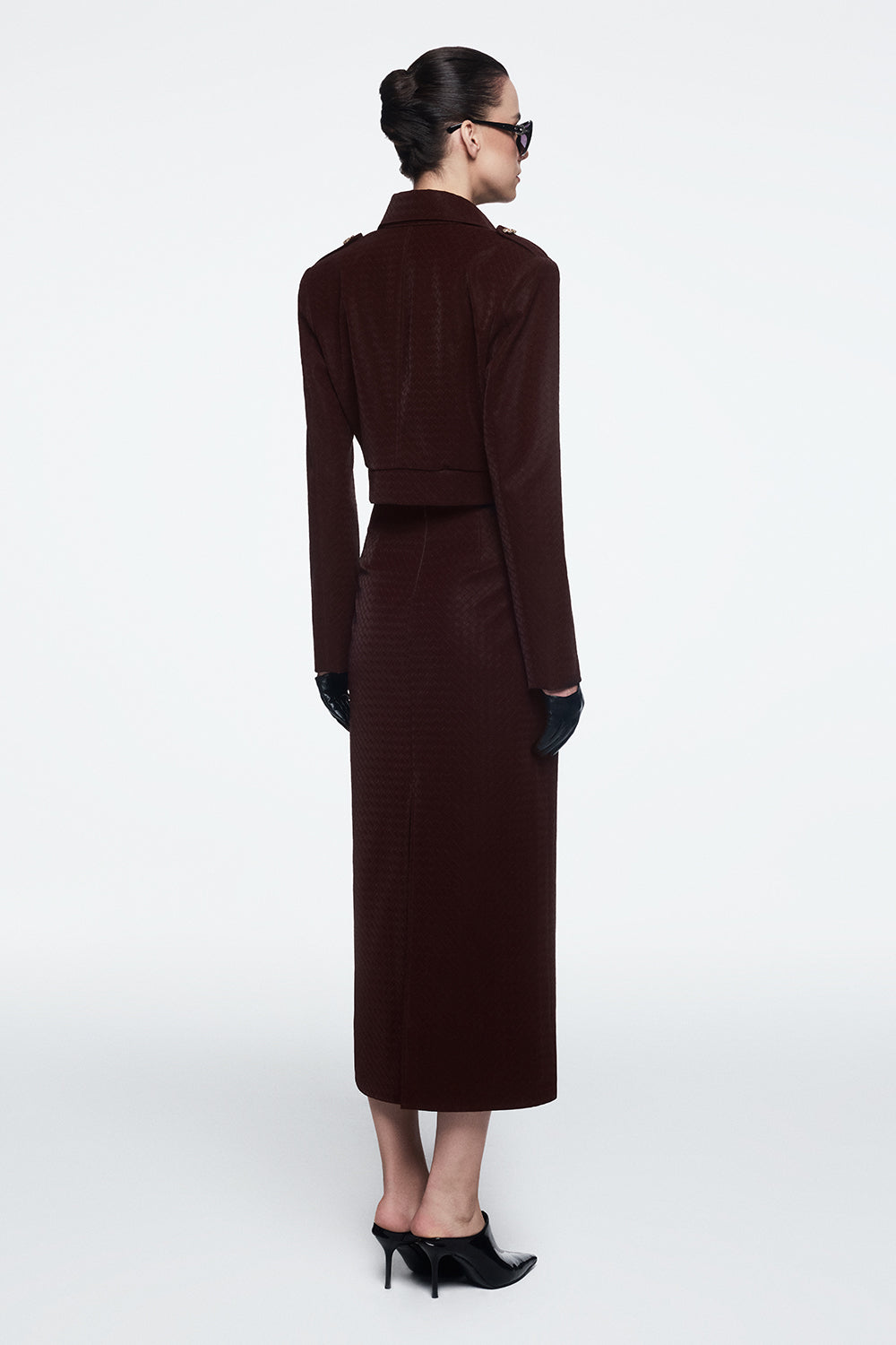 Thalior Collared Leather Jacket