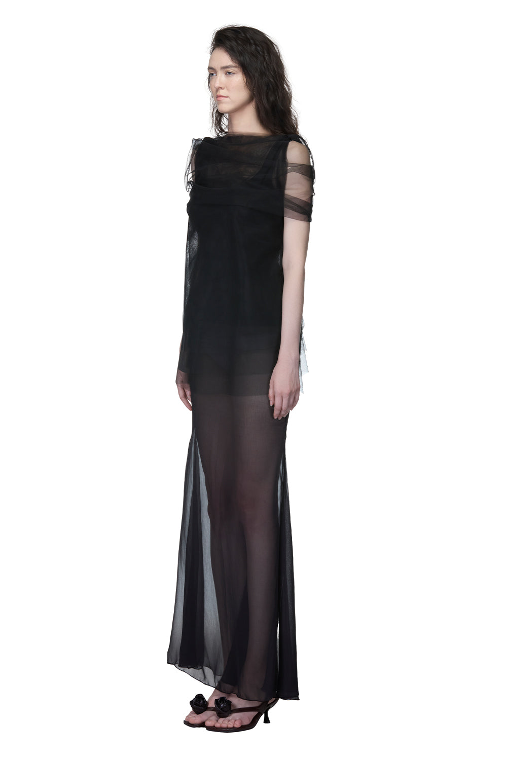 Orlena Draped Maxi Dress