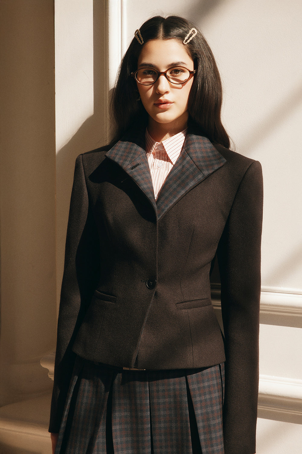 Sienna High Neck Wool Jacket