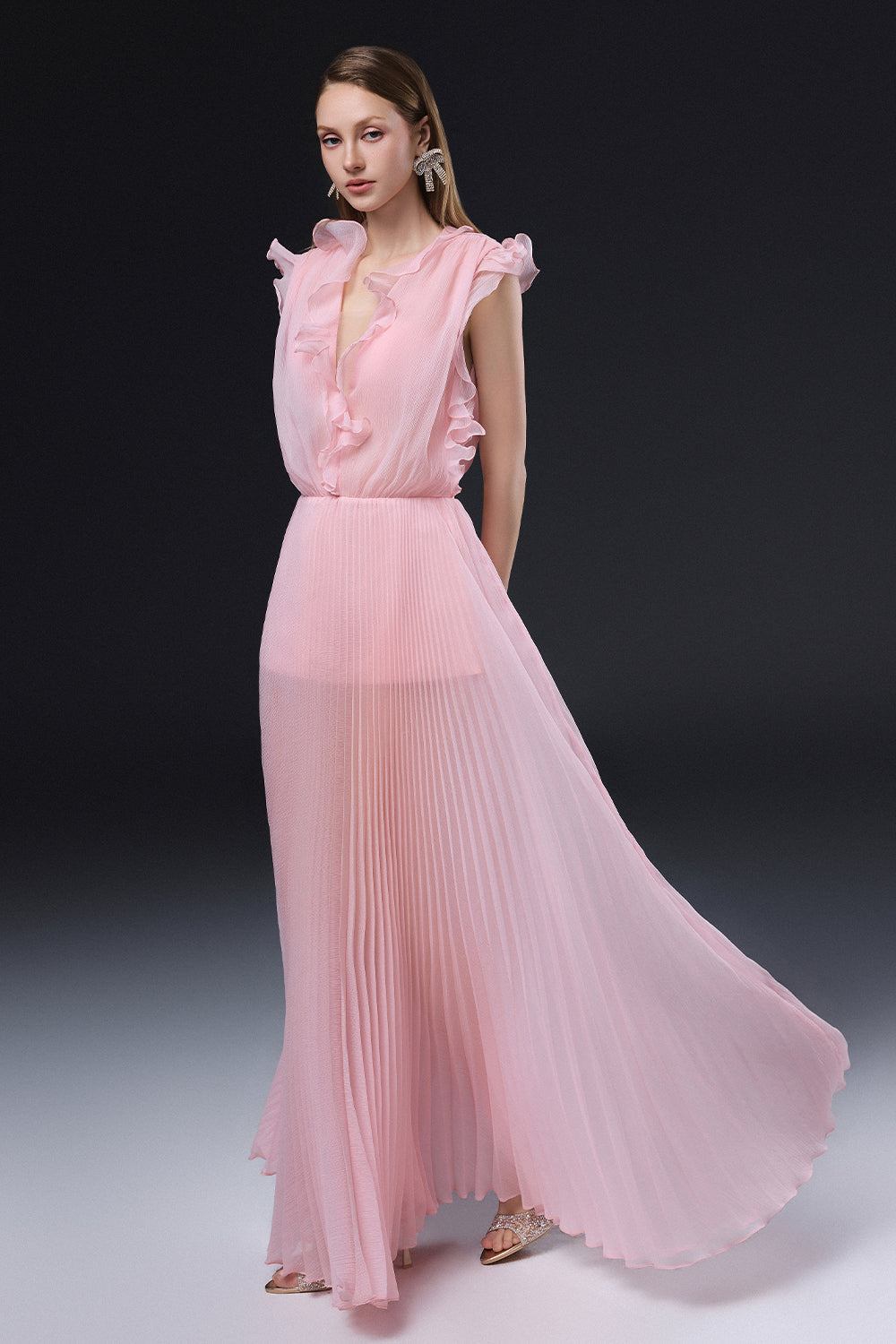 Valencia Ruffle Maxi Dress