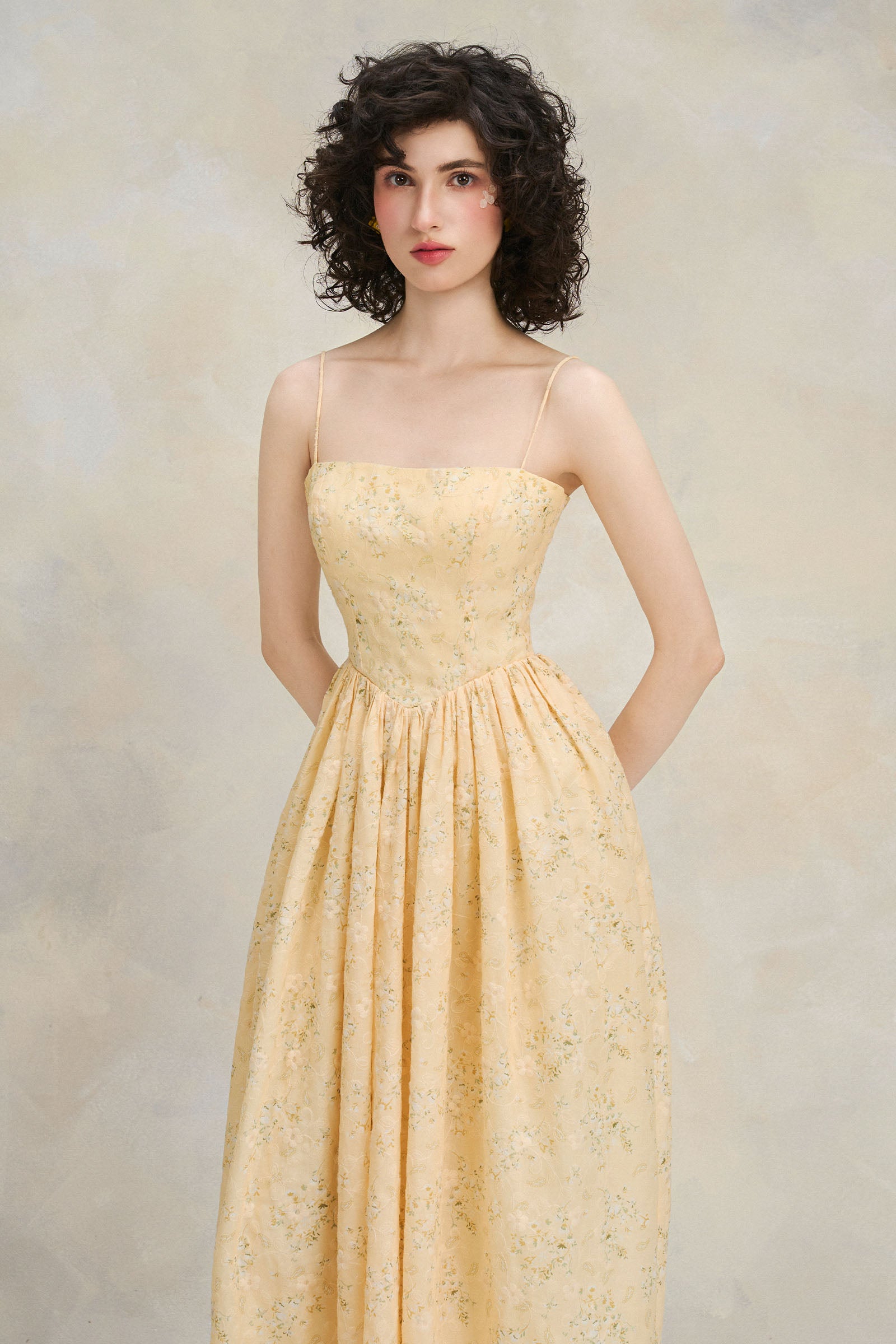 Dahlia Square Neck Midi Dress