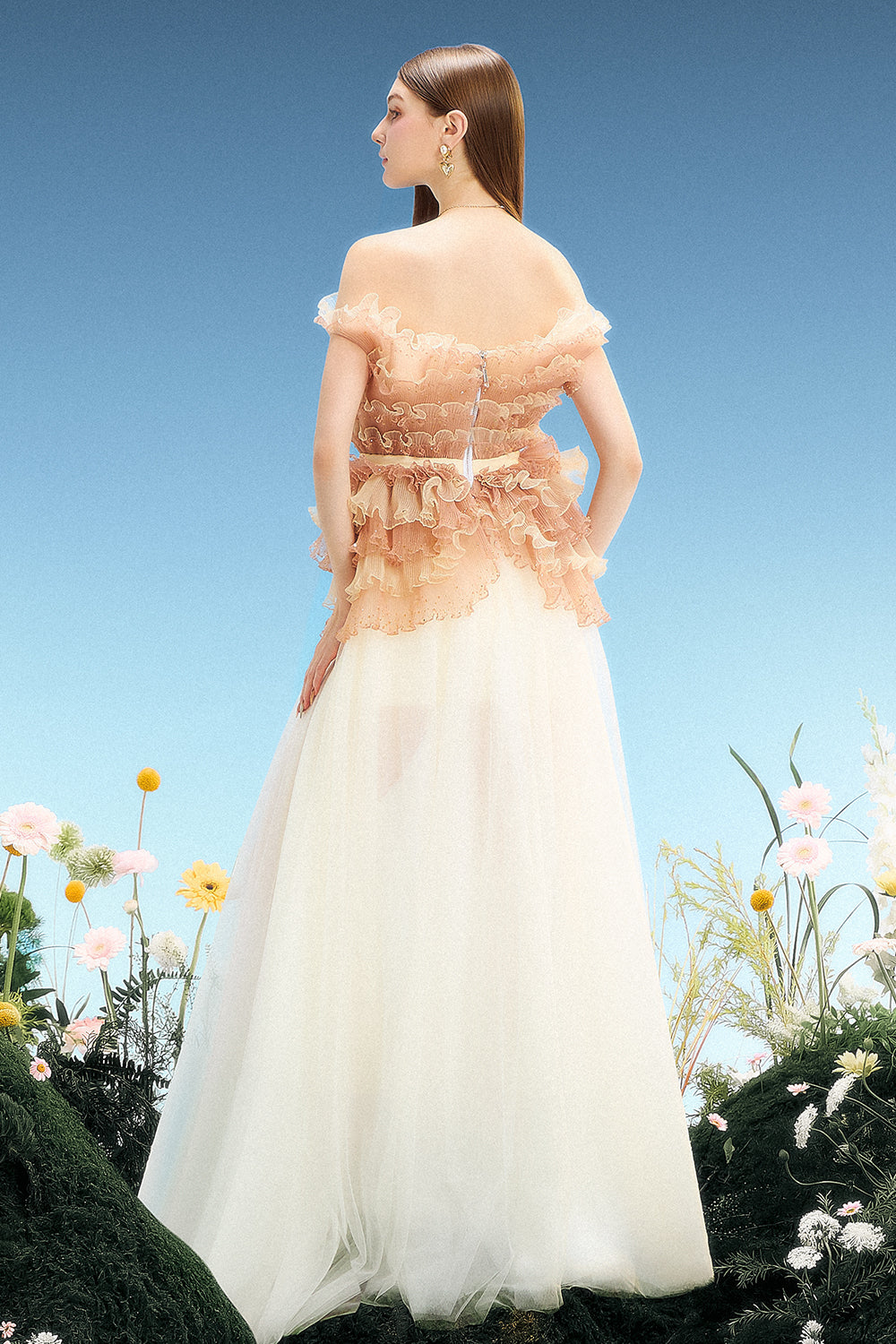 Sable Ruffle Maxi Dress