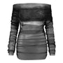 Paxton Bodycon Gathered Tulle Top