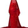 Thatcher Sheath Side Slit Twill Floor Length Set