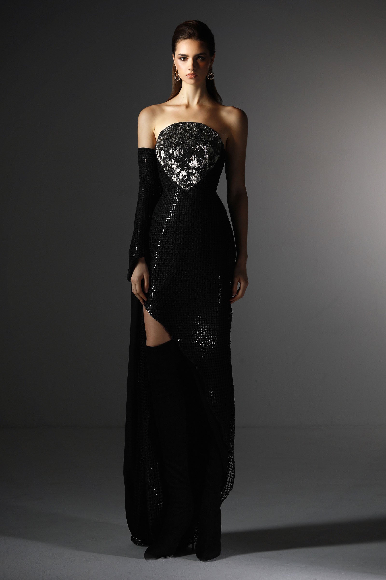 Vesper Curved Neck Maxi Dress