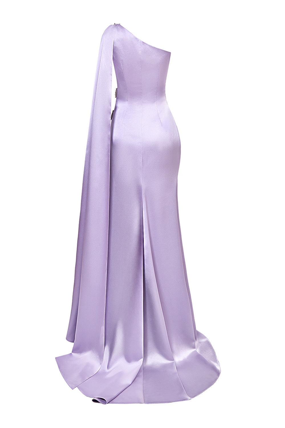 Nimbus Trumpet Extended Flap Silk Floor Length Dress