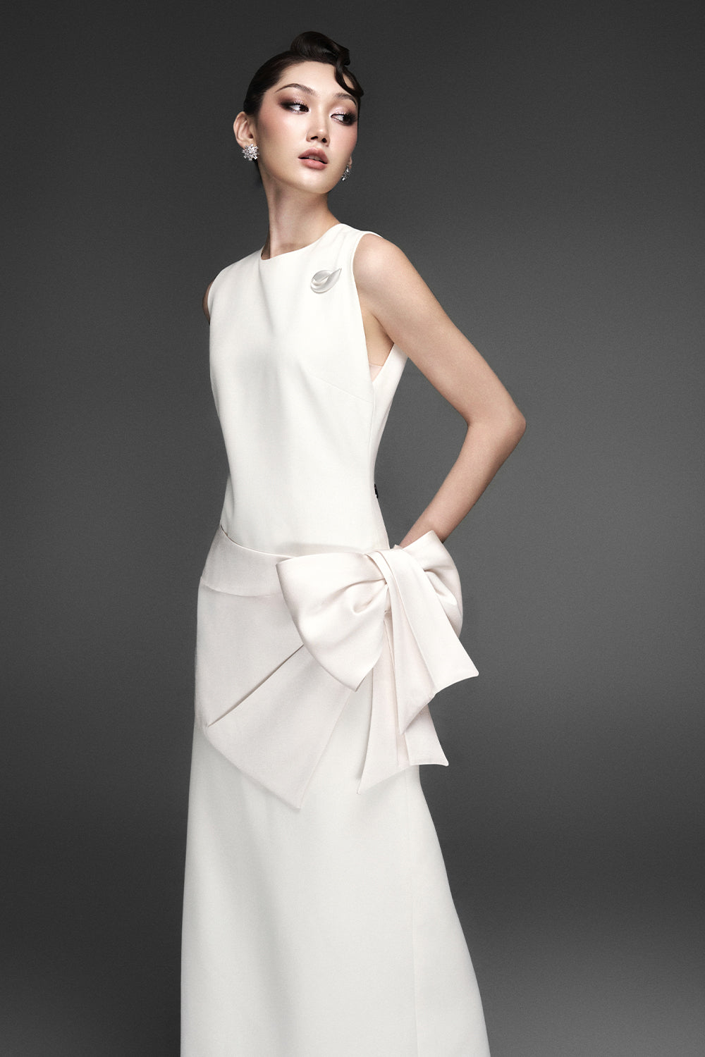 Lalia Ribbon Maxi Dress