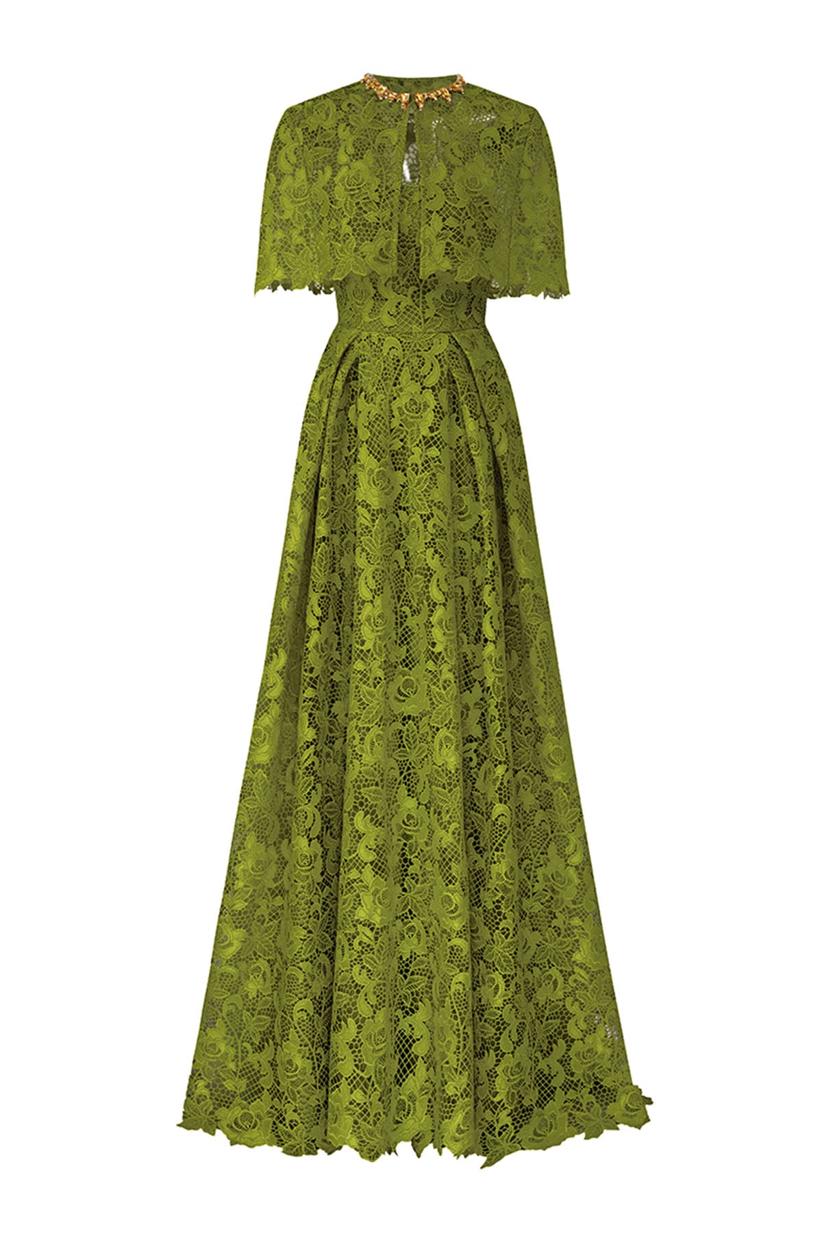 Wisteria Cape Sleeve Maxi Dress