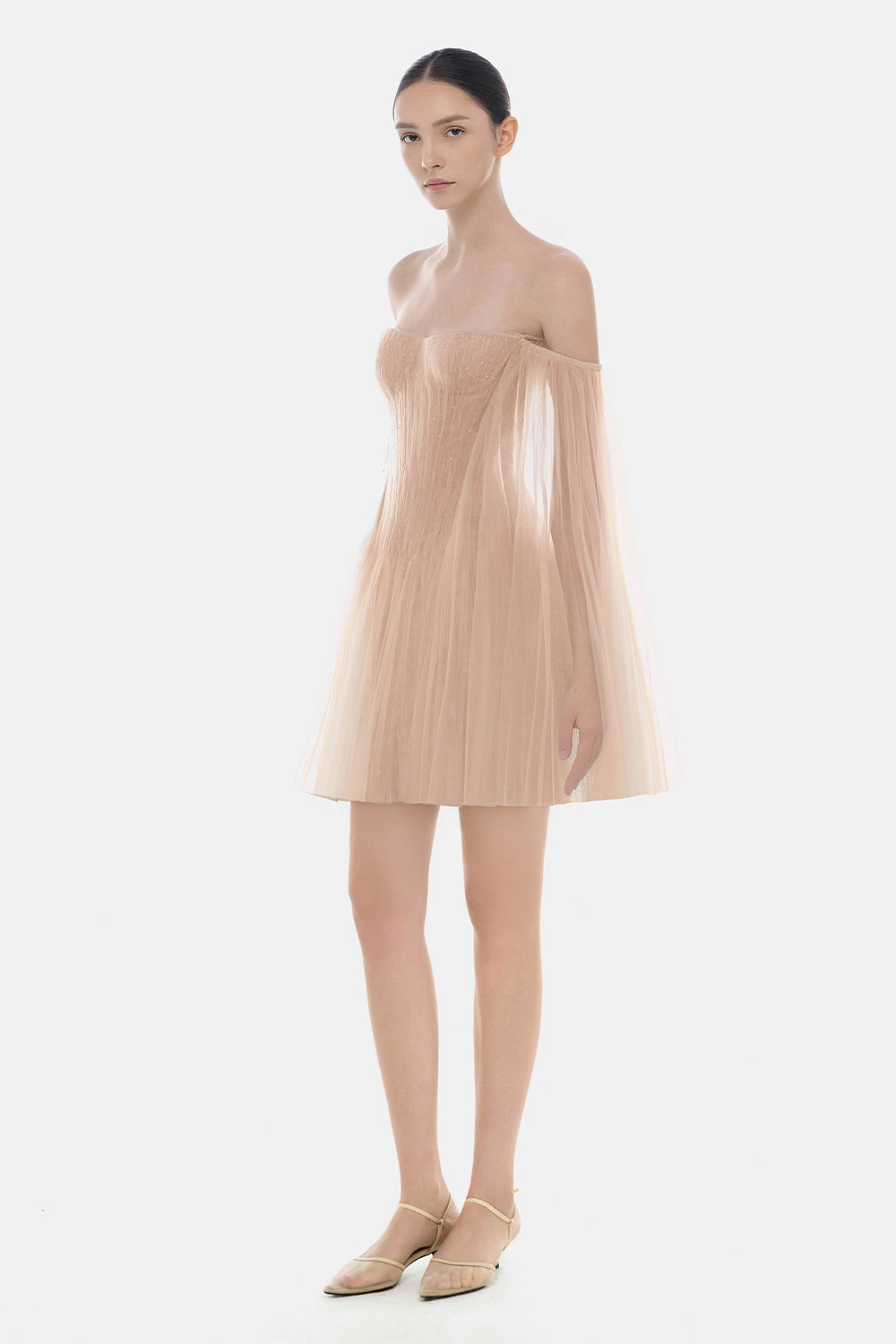 Isla Cape Sleeve Mini Dress