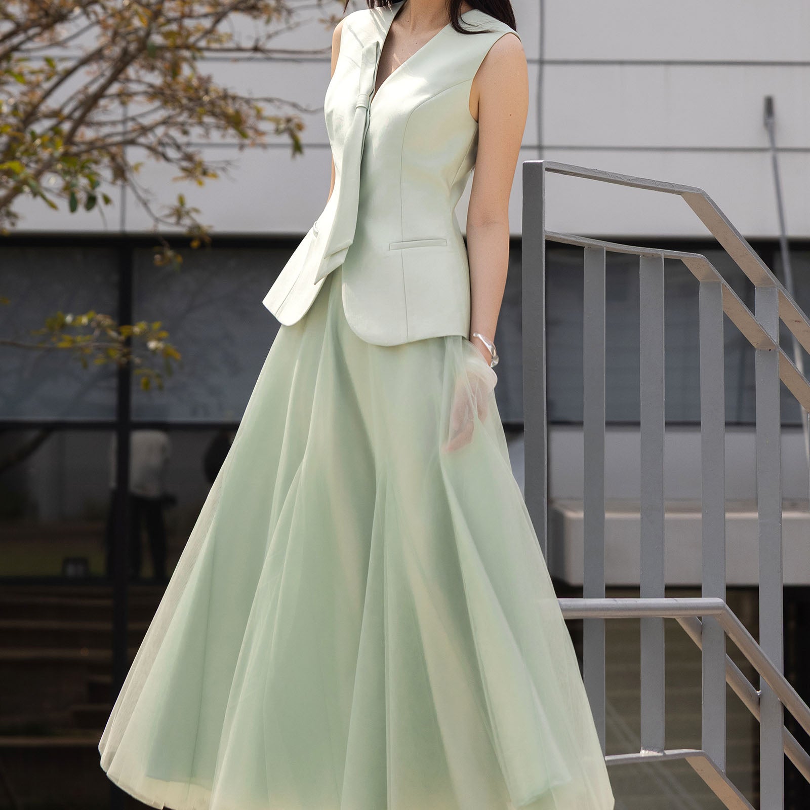 Diem Thuy Peplum Vest