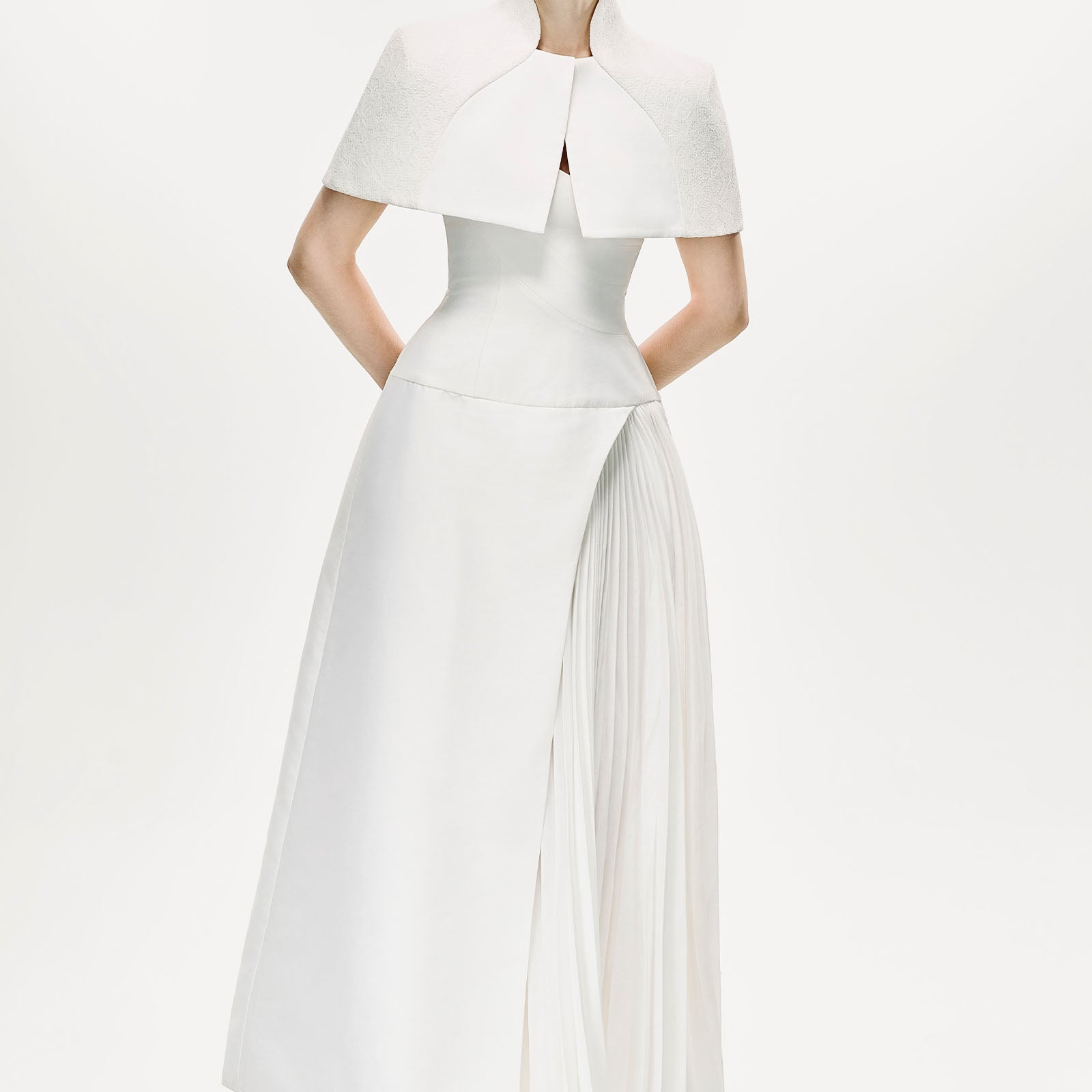Calyra Dress with Cape