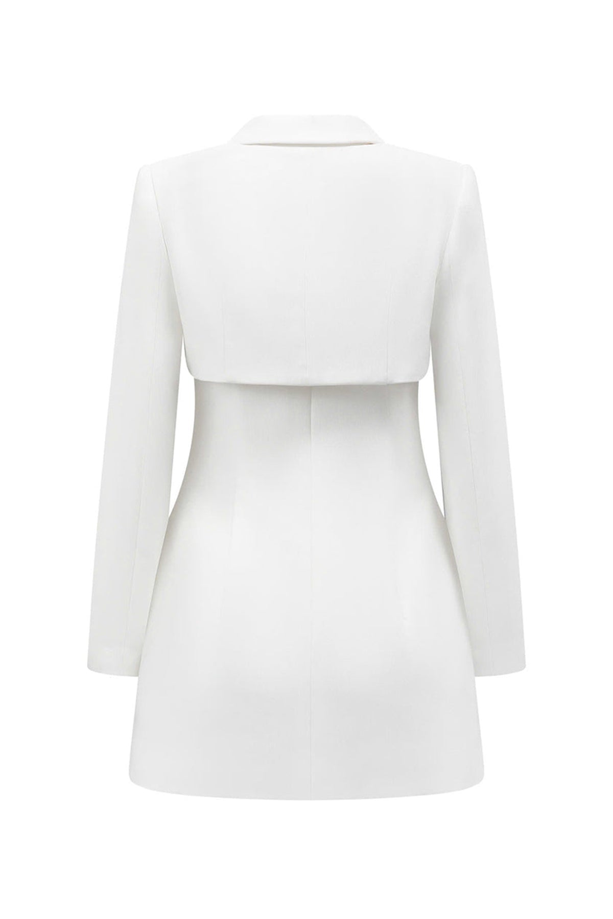 Oval A-line V-Neck Cotton Blend Mini Dress