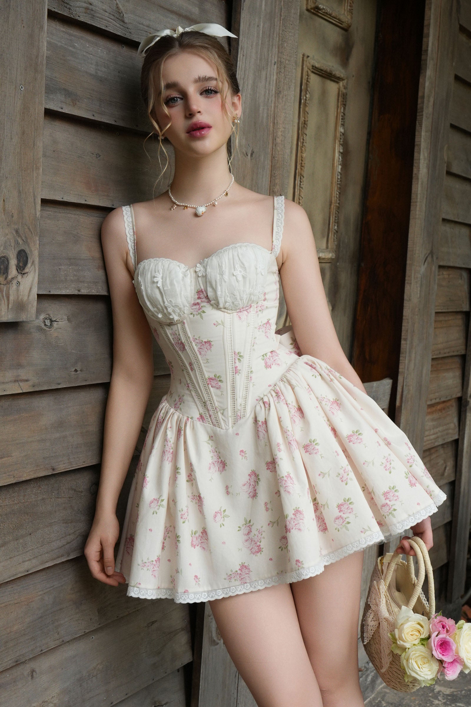 Roselune Sweetheart Mini Dress