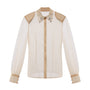 Soline Straight See-Through Mesh Shirt