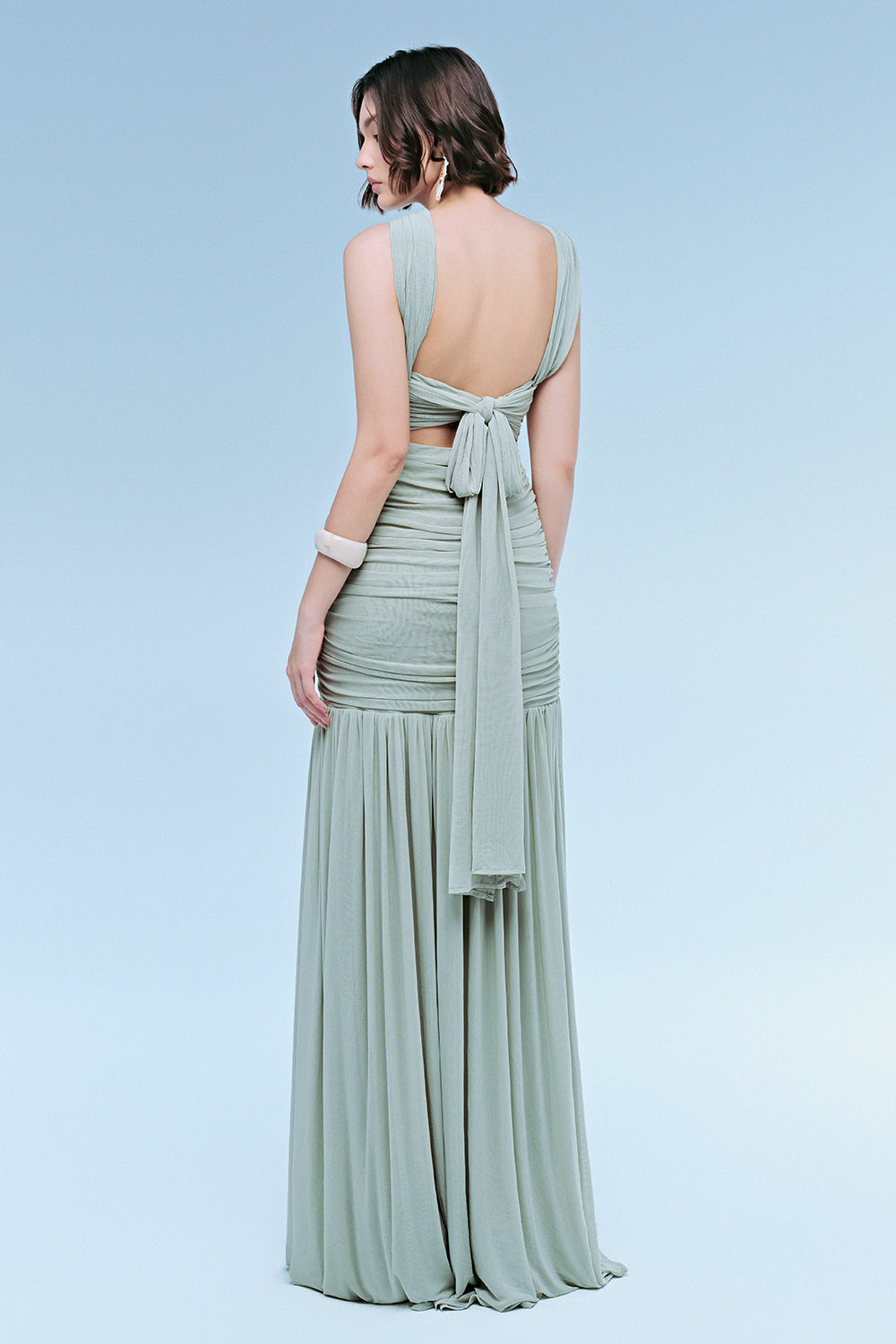 Sassy Choker Neck Maxi Dress