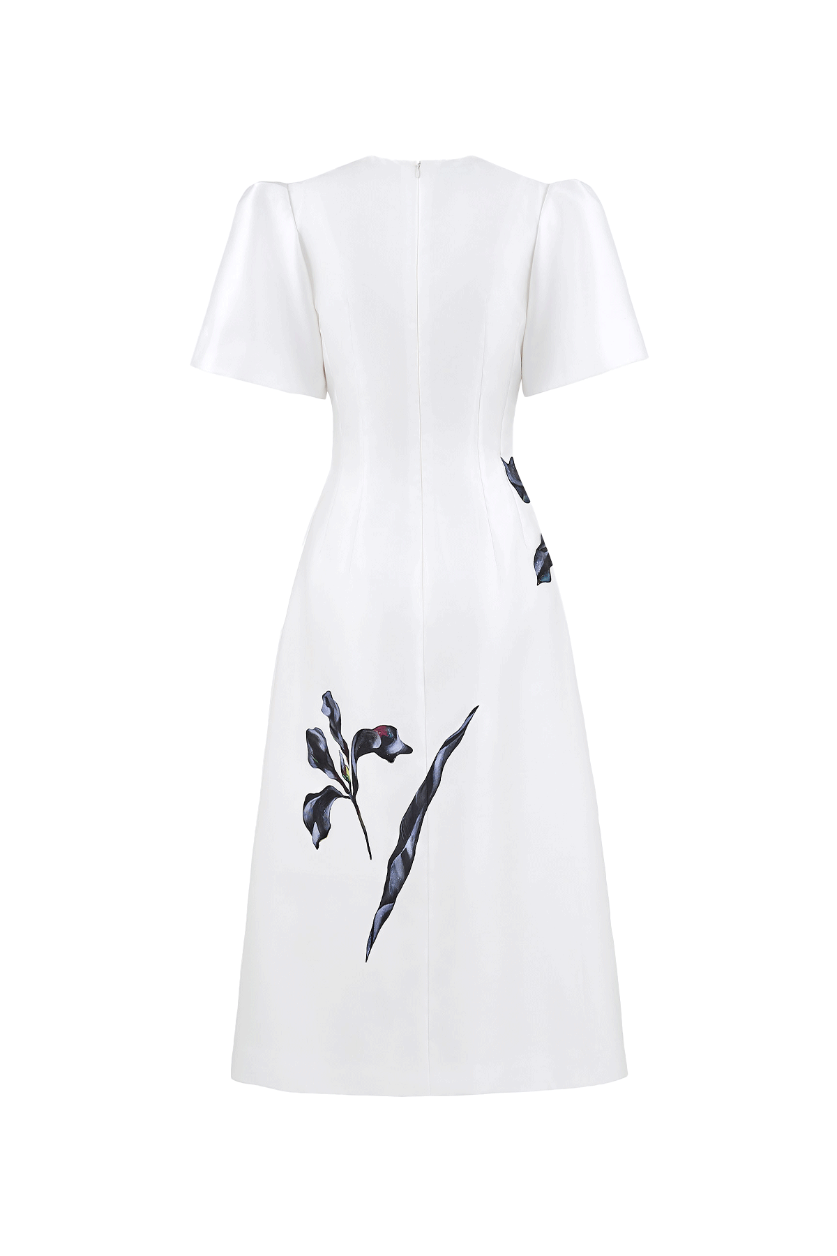 Eidos Notch Neck Midi Dress